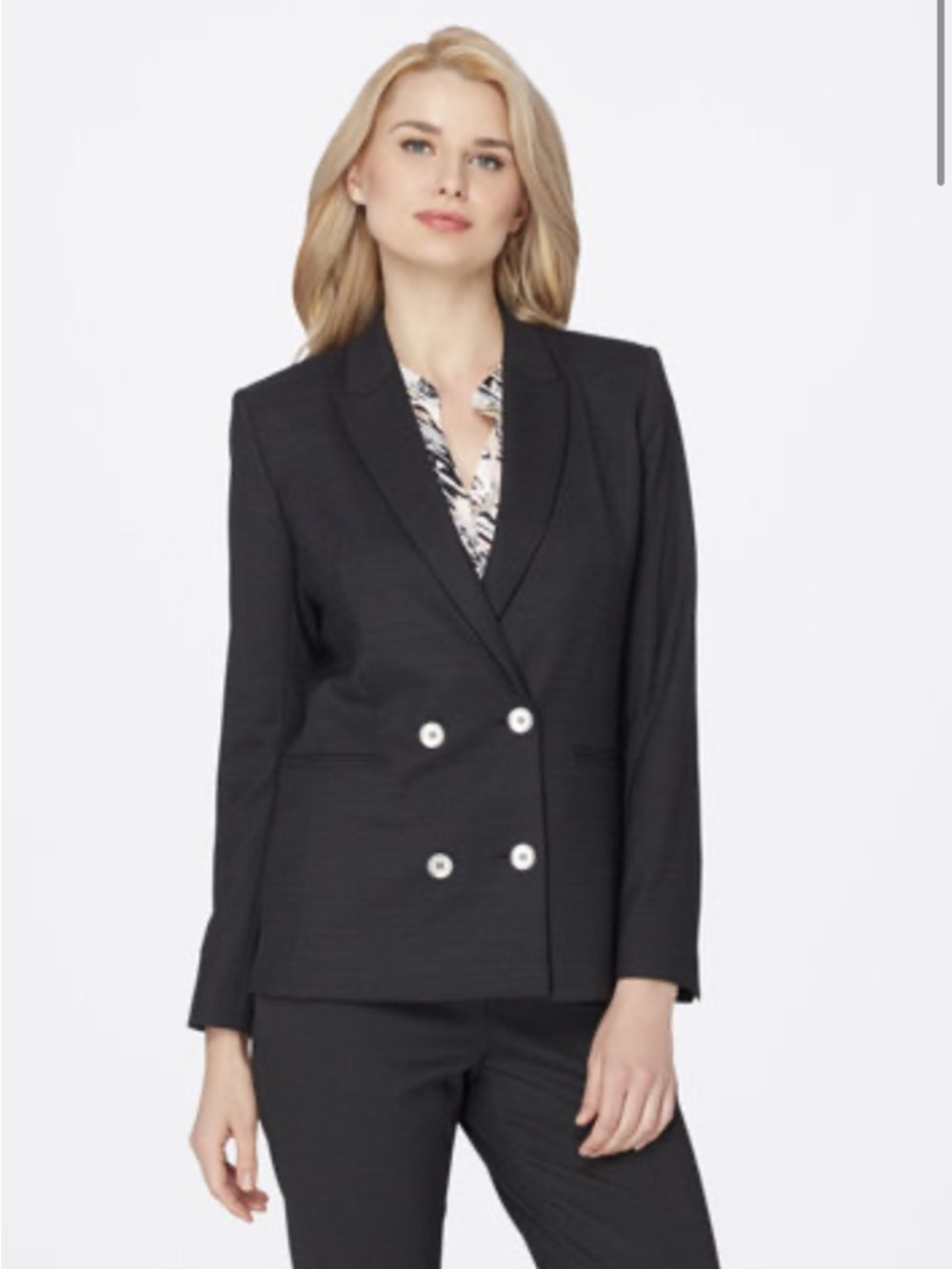 Tahari Arthur S. Levine Pindot Double-Breasted Blazer women’s Size 12 NWT